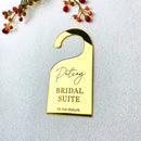 Personalized Wedding Do Not Disturb Door Hangers Bridal Suite Hanging Door Sign Customized Bride Name Party Acrylic Decoration