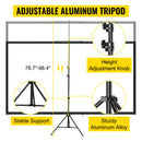VEVOR 100 Inch Tripod Projector Screen W/ Stand 16:9 4K HD Portable Home Cinema for Indoor & Outdoor Projection