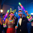 260PCS Glowing Party Set Decorations Neon Light Carnival Party, Suitable for Glow-in-the-Dark Wedding Party Accessories, Concert