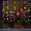 2025 New year Merry Christmas wall Window Stickers Elk Santa Claus Window Clings Decal Christmas Decoration For Home Navidad