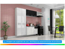 Compact Kitchen Itatiaia Amanda Steel with Counter 10 Doors 1 Drawer