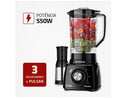L-99 FB 黑色 Mondial Turbo Power 搅拌机，带 3 档滤网，550W - 110V