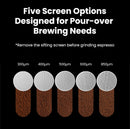 MHW-3BOMBER R3 Pro Upgrade Manual Coffee Grinder 0.015mm/Click Conical Burr for Espresso Pour Over Adjustable Barista Tool