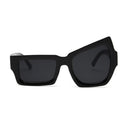 Fashion Irregular Square Sunglasses Man Fashion Brand Designer Personality Sun Glasses Male White Black Mirror Oculos De Sol