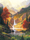 AZQSD 5D Diamond Art Painting Kits Seaside Sunset Bridge Picture Of Rhinestones Diamond Embroidery Scenic Mosaic Love Home Decor