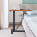 Adjustable Height Overbed Table Bedside Sofa Side Table with Hidden Wheels Hospital Bed Table Rolling Laptop Desk