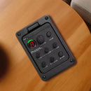201 Piezo Pickup Acoustic Guitar Preamp 4 Band Acoustic Guitar Pickup Preamp EQ Tuner Mic Blend Preamp for Fishman Presys+