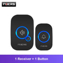 Fuers M557 Doorbell Waterproof Wireless Chime Home Doorbell  Intelligent 32 Songs Smart Doorbell Alarm With Battery