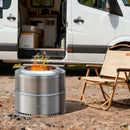 The Ember Forge | 19-Inch 304 Stainless Steel Smokeless Fire Pit