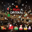 2025 New year Merry Christmas wall Window Stickers Elk Santa Claus Window Clings Decal Christmas Decoration For Home Navidad
