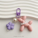 The Koonsian | Faceted Flower-Embedded Acrylic Balloon Dog Keychain