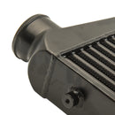 Front Intercooler Tube and Fin 600x300x76 3inch In/outlet Black For Universal