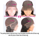 Jerry Curly 13x6 HD Transparent Lace Front Human Hair Wig PrePlucked 200 Density Brazilian Deep Wave Lace Frontal Wigs for women