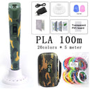 带20/30色PLA耗材的儿童3D打印笔，3D创意玩具儿童礼物，带便携包