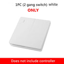 Szaoju Wifi Wireless Remote Switch Tuya Smart Life Home APP + RF 433Mhz Relay Timer Module Wall Lamp Switch AC110V- 220V