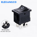 5件/批 12款KCD1系列 21*15mm 3/4/6脚船形汽车翘板开关 6A/250VAC 10A/125V AC带红绿灯开关