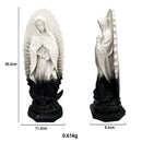 12-Inch Mexico Virgin Mary Figurines Catholic Blessed Mother Guadalupe Sculpture Resin Religious Statue Home Room Decoration