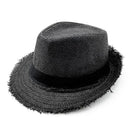 Straw Sun Hat Mens Womens Casual Breathable Cowboy Wide Brim Jazz Hat Sun Protection Fashion Beach Caps Summer