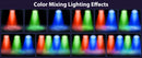 Datewink 4PCS Flat Par Lights With Bag 36LEDs RGB Stage Lighting Effect DMX512 For DJ Disco Karaoke Wedding Party Club Christmas