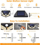 The Solar Sentry | 100-LED Motion-Sensing Solar Flood Light, 3 Modes, IP65
