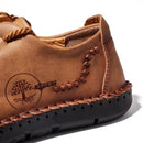 Men Leather Shoes Flat Lace Up Casual Shoes Business Social Loafers Moccasin Summer Walking Breathable Casuals for Men Plus Size