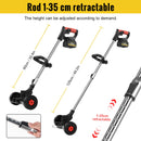 Conentool 24V 无绳割草机 - 带 2 节 2000mAh 电池和 15 个刀片的草坪修剪机、割灌机