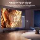 [Google TV/Android 14]4K 投影仪全高清 1080P 家庭影院 Netflix 认证户外电影智能自动对焦投影仪