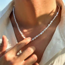 Simple Imitation Pearl Necklace for Women Man Teens Fashion Punk Hip Hop Choker Trendy Hip-Hop Punk Jewelry