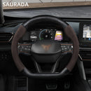 The Grip Overhaul | 38cm Perforated Leather Car Steering Wheel Cover
