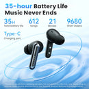 HAYLOU Mori Pro ANC 蓝牙 5.4 耳机 43dB 主动降噪入耳式耳塞 6 麦克风无线耳机 35 小时续航