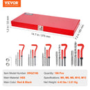VEVOR Helicoil Thread Repair Kit SAE and Metric Rethreading Tool Kit HSS Drill Bits Thread Inserts Breakoff Installation Tools