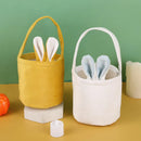 Rabbit Ear Bag With Handle 2025 Easter Bunny Gift Buckets Velvet Bags Wedding Candy Bag Kids Birthday Party Supplies