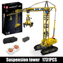 Mould King 17059 Technical Truck Toys APP&RC Crawler Crane Model Compatible With 42042 Building Block Brick Kids Christmas Gift