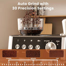 Espresso Machine 20 Bar, Expresso Coffee Machines with Grinder, Espresso Maker with Milk Frother Steam Wand, Latte, Customized