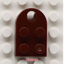 50pcs DIY Building Blocks 3176 Brick Heart Necklace/Key Ring Toys 2x 3 Heart-shaped Multicolor Educational Toy Gift for Children