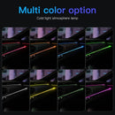 Car Interior Atmosphere Lighting LED Strip 5V DIY Flexible EL Cold Light Line Tube Wiring USB Switch Auto Decoration Ambient Red