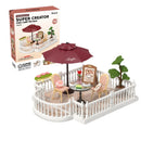 Robotime DIY Miniature Dollhouse Kit with Accessories Model Supply Store Kit with LED to Build Decent Birthday Gift