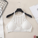 summer holiday beach camis lady sexy tassels crochet camisole women sexy tassels bikini camis female crochet halter bikini tops