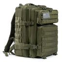 45L Tactical Travel Backpack Molle Large Capacity Multi Pocket Storage Bag Durable Wear Resistant Camping Hiking Trekking Bushcraft Daypack Heavy Duty Rucksack For Men Women Business Trips Mountain Climbing Daily Commute Lugg