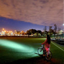 NATFIRE 10000mAh Bicycle Light Digital Battery Indicator USB Rechargeable Bike Light Set with 3 Holders 7000LM 8 LED Flashlight