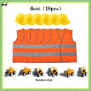 Kids Construction Party Favors for Boys Construction Vest Hat toys Worker Costumes Dress Up Construction Birthday Party Supplies