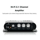 ST-838 HiFi 2.1声道功率放大器 立体声低音功放 RMS 80W*2 D类迷你媒体播放器 MP3车载家用功放 黑色