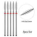 5pcs/lot Drill Bits for Nails Diamond Heads to Nails Milling Cutter for Manicure Cuticle Nail Cutter Tips Accessories Tools