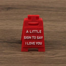3D Printed Mini "I Love You" Sign - Plastic Desktop Decoration Suitable for Valentine's Day Gift, Wedding