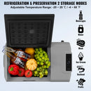 SucceBuy Car Refrigerator 12 Volt Car Refrigerator Fridge Single Zone Portable Freezer  and Handle -4℉-68℉ 12/24V DC and Cooler