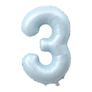32/40inch Light Pink Blue number balloons Foil Balloon Birthday Balloons Party Baloon 0 1 2 3 4 5 6 7 8 9 globos Balls