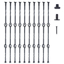The Spiral Column | Galvanized Steel Baluster System with Hollow-Basket Motif