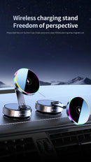 Cooling Magnetic Car Wireless Charger Car Phone Holder Mount Fast Charging for iPhone 15 14 13 Pro Suction Cup Vacuum Foldable