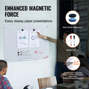 VEVOR Magnetic Glass Whiteboard 36"x24"/48"x32"/72"x36" Dry Erase Board Wall-Mount Large Frameless Glassboard for School Office