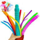 Pop Tubes Colorful Stress Anxiety Relief Toy Fidget Sensory Toys for Kid Adults Toddlers Learning Toys Stretch Tube